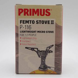 プリムス(PRIMUS)の【未使用】プリムス フェムトストーブII シングルバーナー カートリッジガスコンロ(直結型) P-116 アウトドア キャンプ(ストーブ/コンロ)