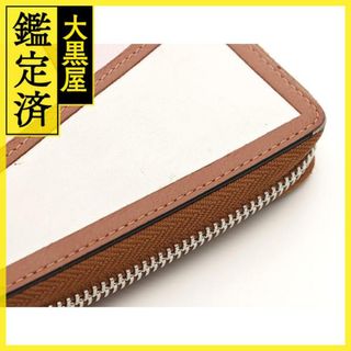 LOEWE - ロエベ 二つ折り財布 パズル ブラウン/ピンク/ホワイト カーフ