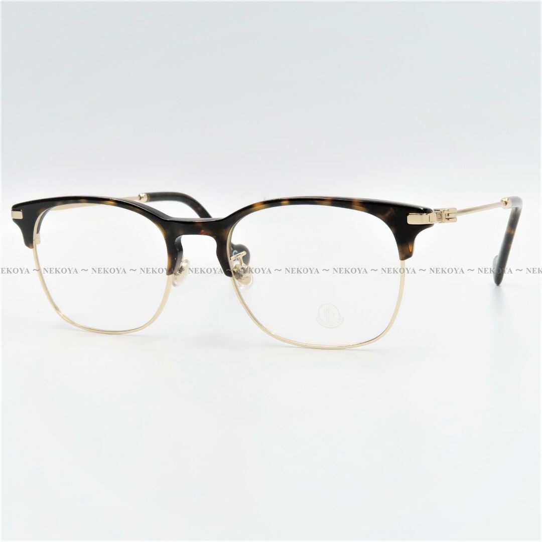 MONCLER ML5079-D 052 メガネ フレーム ハバナ ゴールド-