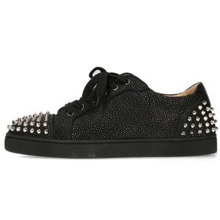 クリスチャンルブタン(Christian Louboutin)のクリスチャンルブタン  LOUIS JUNIOR SPIKES スタッズ装飾レザーローカットスニーカー  メンズ 40.5(スニーカー)