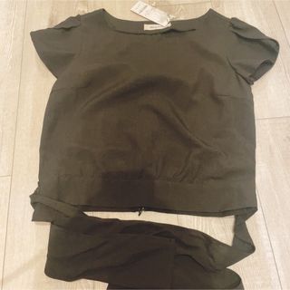 ミッシュマッシュ(MISCH MASCH)の【土曜日まで出品】リボンベルトブラウス　ミッシュマッシュ(シャツ/ブラウス(半袖/袖なし))