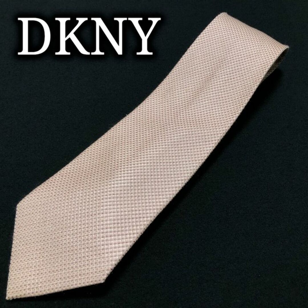 DKNY(ダナキャランニューヨーク)のDKNYダナキャラン チェック ピンク ネクタイ コットン A103-Q10 メンズのファッション小物(ネクタイ)の商品写真