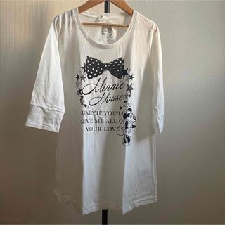 ディズニー(Disney)のミニーマウスロングTシャツ(Tシャツ(長袖/七分))