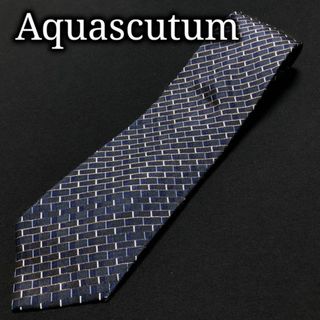 アクアスキュータム(AQUA SCUTUM)のアクアスキュータム スクエアデザイン ネイビー ネクタイ A103-Q19(ネクタイ)