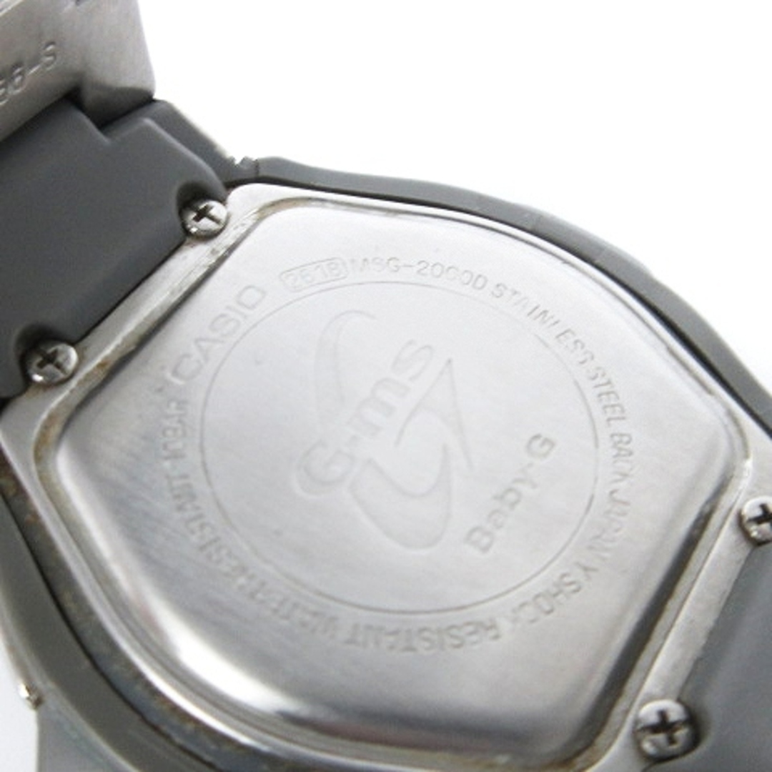 カシオ ベビージー G-ms 腕時計 デジタル タフソーラー シルバーカラー 3