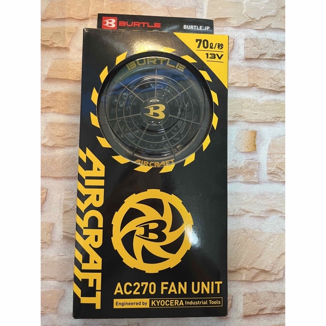 BURTLE - 新品 未使用 バートル ファンユニット ブラック AC270 35F