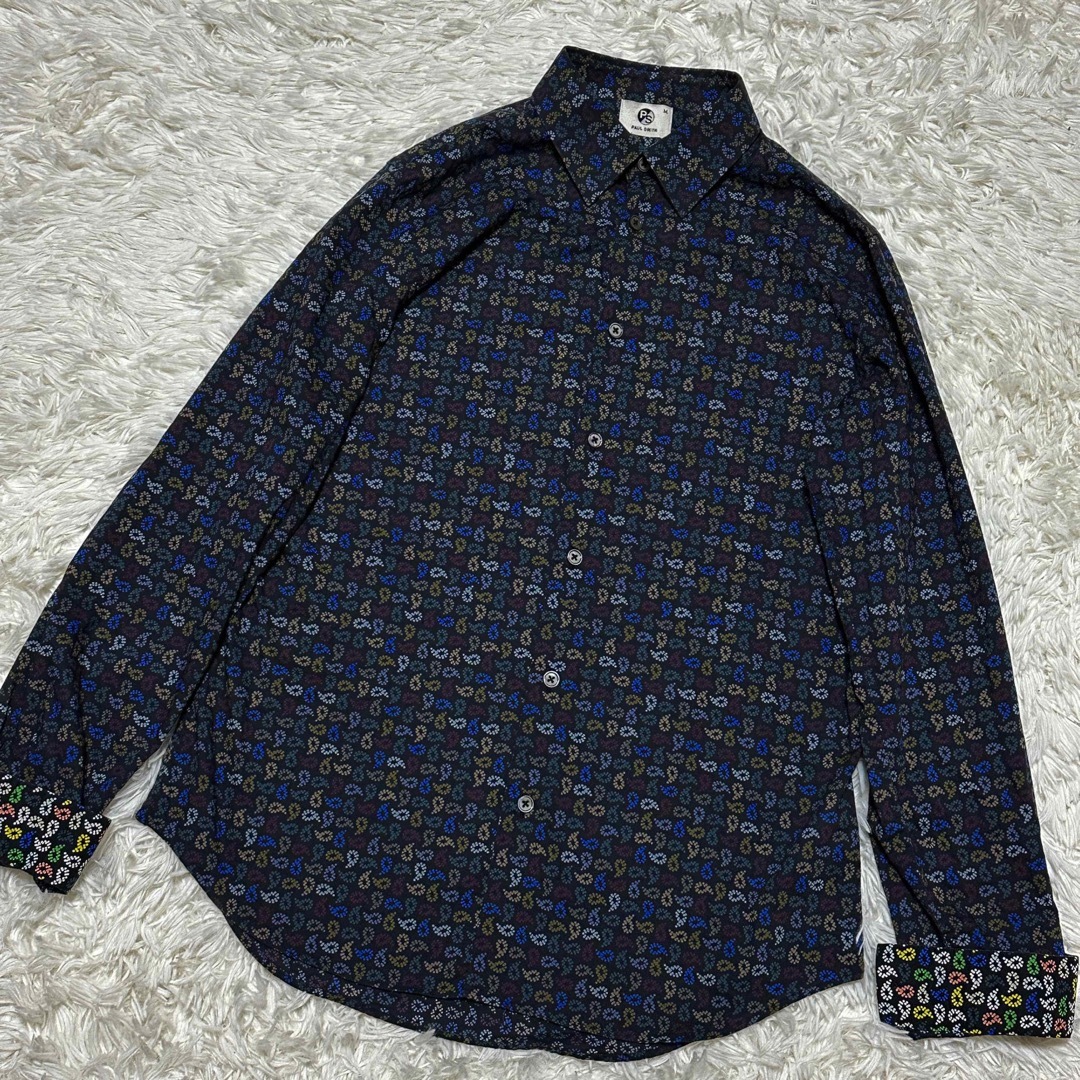 Paul Smith(ポールスミス)の【美品】PS Paul Smith 総柄 マルチカラー 長袖 シャツ M メンズのトップス(シャツ)の商品写真