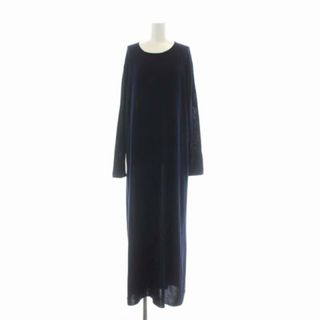 ドゥーズィエムクラス 19AW Rib slit ワンピース リブ ロング 紺