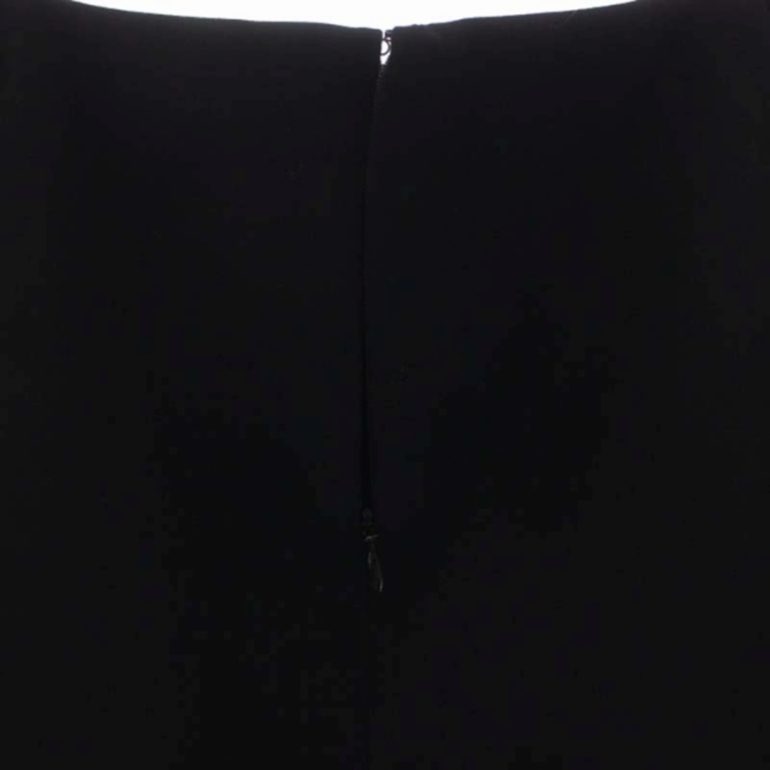セリーヌ ウール タックデザインスカート フレア 膝丈 36 黒 ブラック