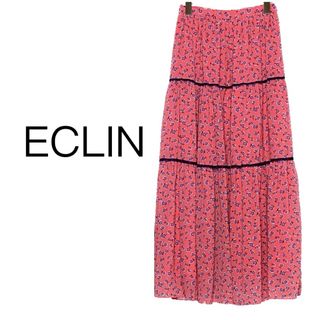 エクラン(ECLIN)のECLIN【美品】小花柄 フレア ロング スカート(ロングスカート)