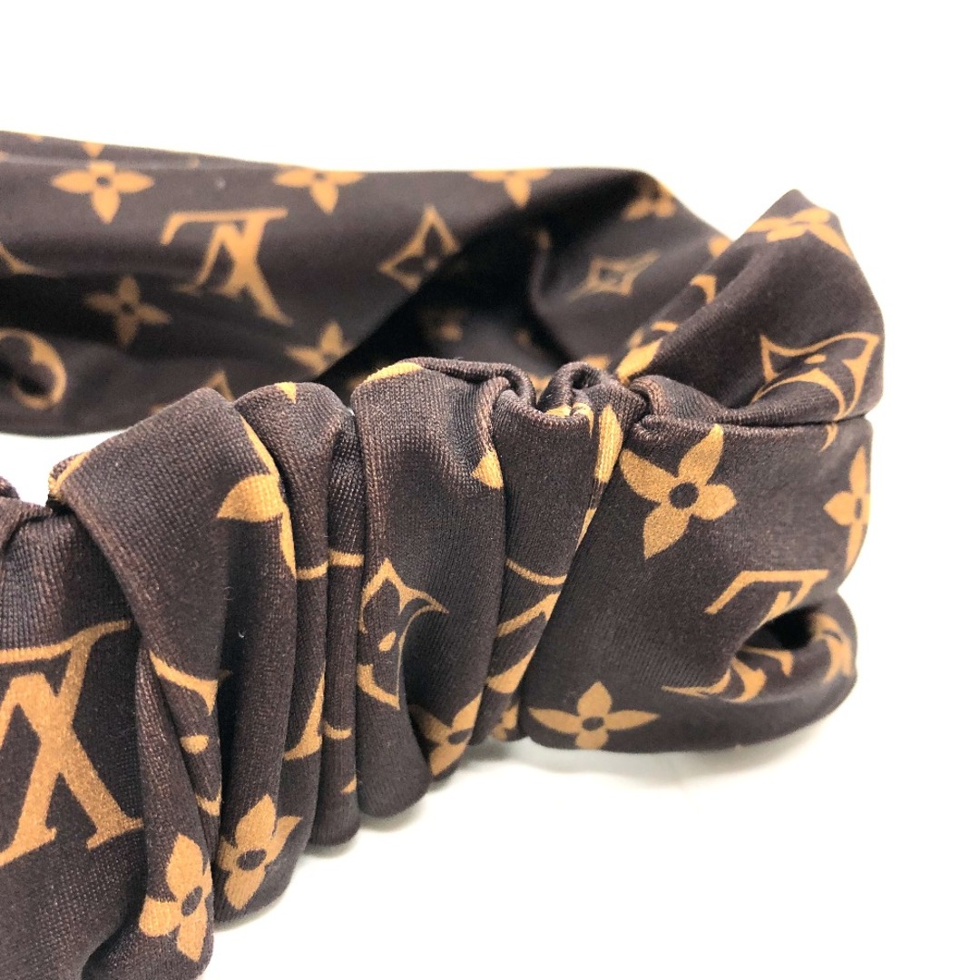 ルイヴィトン LOUIS VUITTON ヘッドバンド MP2840 モノグラム ファッション小物 ヘアバンド ナイロン ブラウン 美品