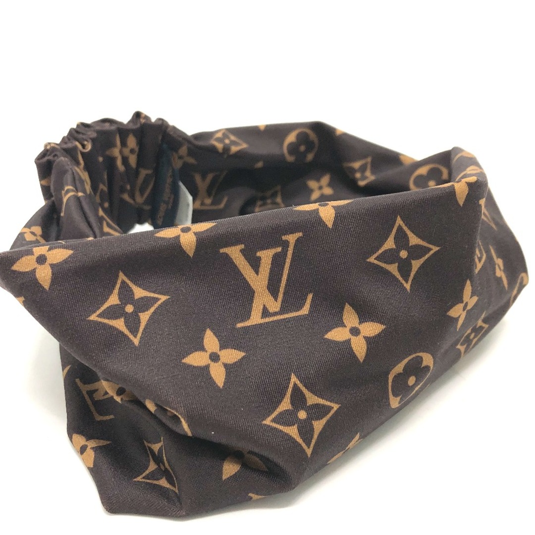 ルイヴィトン LOUIS VUITTON ヘッドバンド MP2840 モノグラム ファッション小物 ヘアバンド ナイロン ブラウン 美品