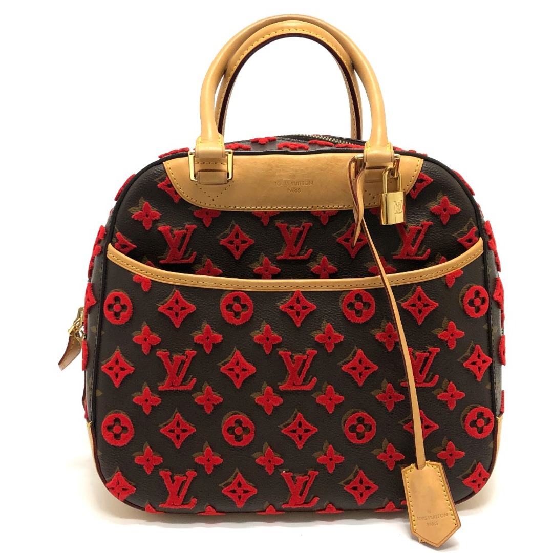 LOUIS VUITTON(ルイヴィトン)のルイヴィトン LOUIS VUITTON ドーヴィルキューブ M40922 モノグラム ３Ｄタフタージュ カバン ハンドバッグ モノグラムキャンバス ブラウン/レッド レディースのバッグ(ハンドバッグ)の商品写真