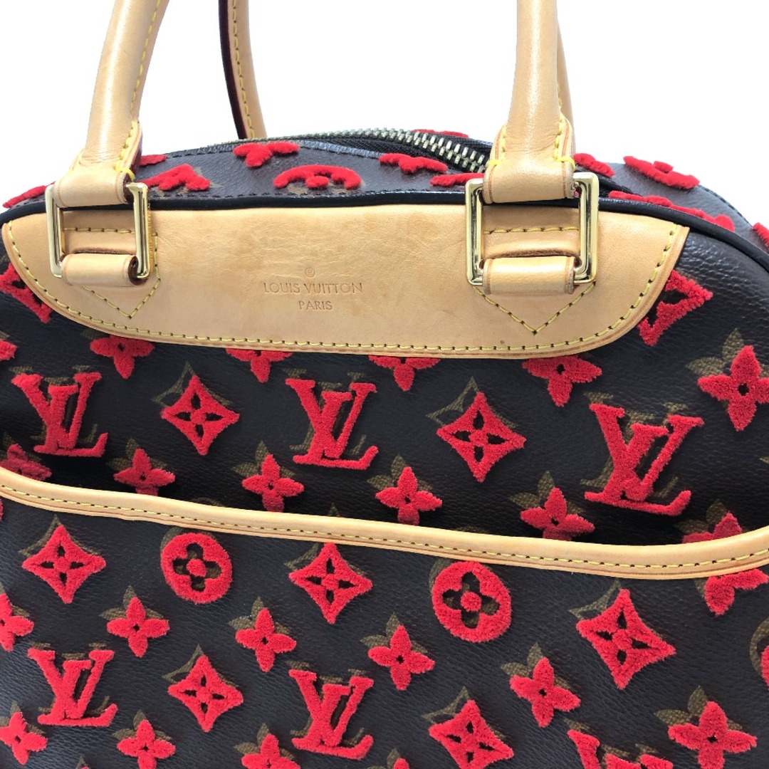 LOUIS VUITTON(ルイヴィトン)のルイヴィトン LOUIS VUITTON ドーヴィルキューブ M40922 モノグラム ３Ｄタフタージュ カバン ハンドバッグ モノグラムキャンバス ブラウン/レッド レディースのバッグ(ハンドバッグ)の商品写真