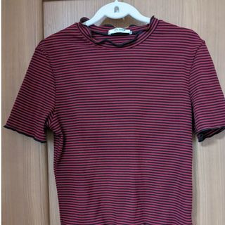 ザラ(ZARA)のZARA ボーダーシャツ　XS(Tシャツ(半袖/袖なし))