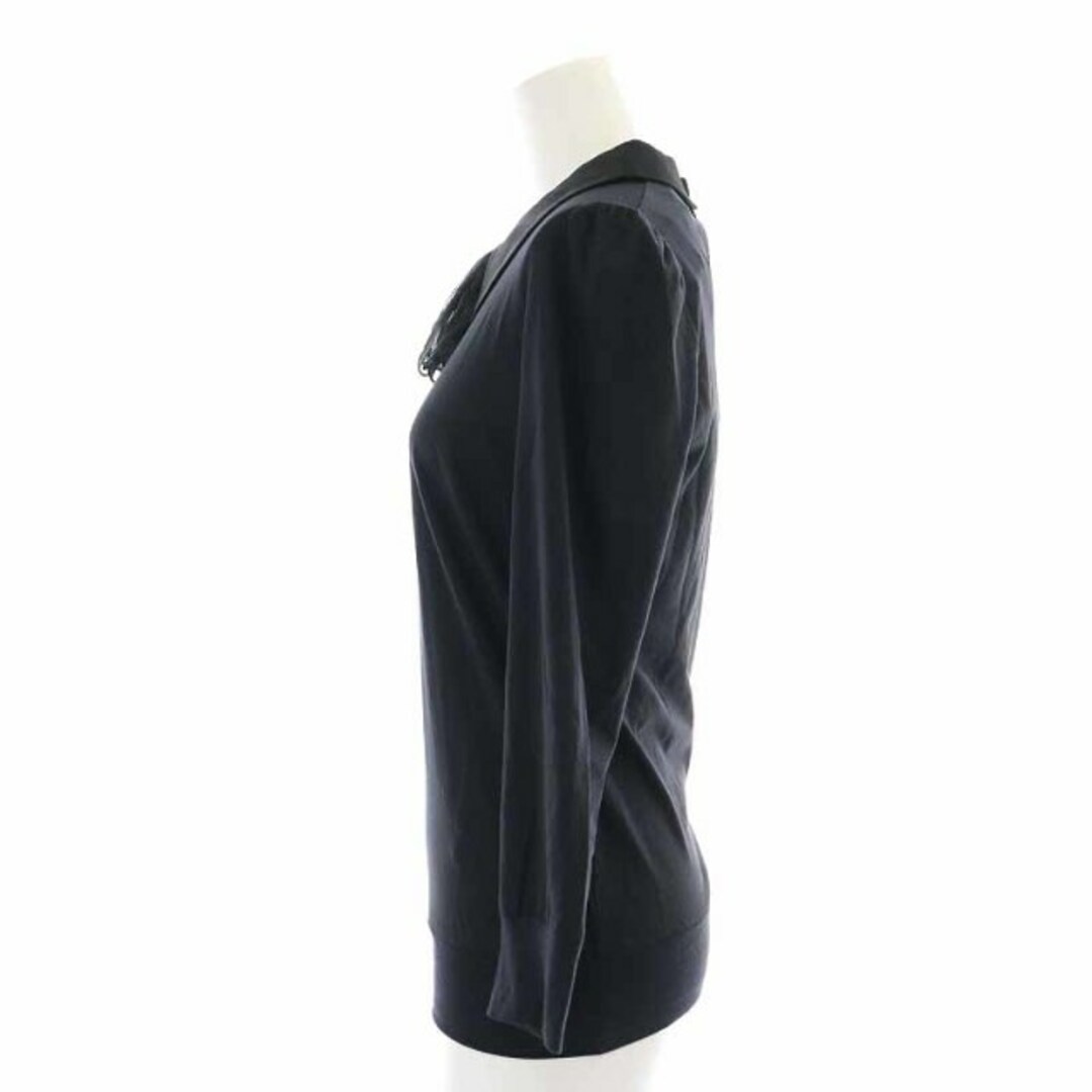 ヌメロヴェントゥーノ カットソー トップス N°21 七分袖 ブラック 正規品