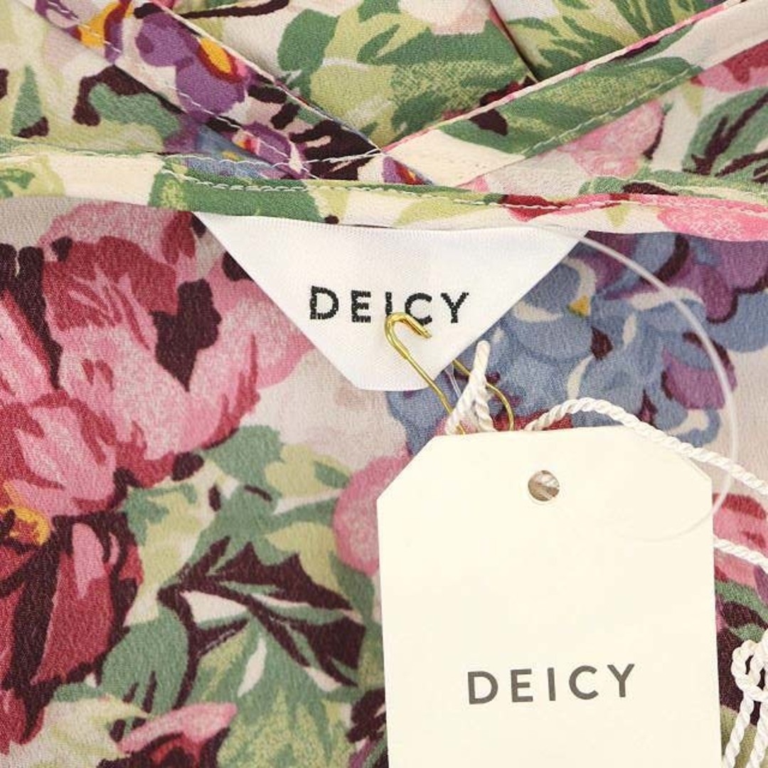 deicy(デイシー)のデイシー 花柄シャツチュニック 七分袖 Vネック F アイボリー マルチカラー レディースのトップス(チュニック)の商品写真