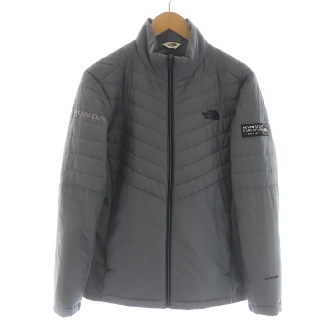 THE NORTH FACE ホワイトレーベル 中綿ジャケット ロゴ L グレー