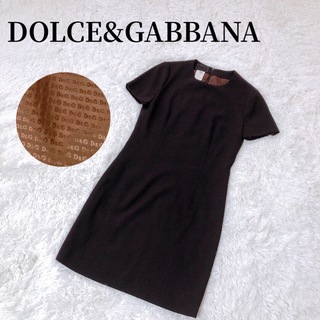 DOLCE \u0026 GABBANA ドルガバ ワンピース ロング ドレス 黒 38