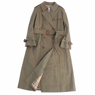 バーバリー(BURBERRY)の極美品 Vintage バーバリー Burberrys コート トレンチコート コットン100％ アウター レディース 9AB2(M相当) オリーブカーキ(トレンチコート)