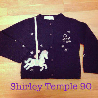シャーリーテンプル(Shirley Temple)の美品♪シャーリーテンプル90 黒カーデ♡(その他)