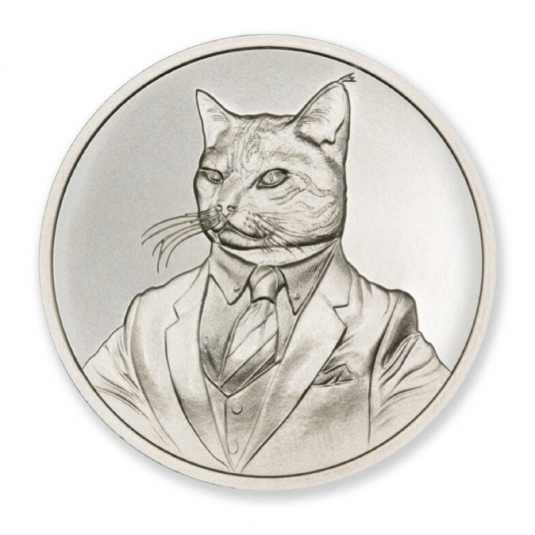 公式通販サイトセール 2023 Intagliomint キャットコイン 銀貨 アンティーク 猫 その他