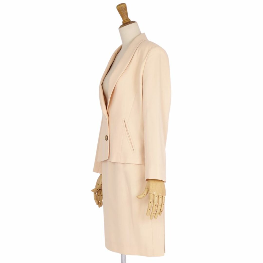 Vintage クリスチャンディオール Christian Dior セットアップ スカートスーツ ウール ジャケット スカート レディース M  ベージュ