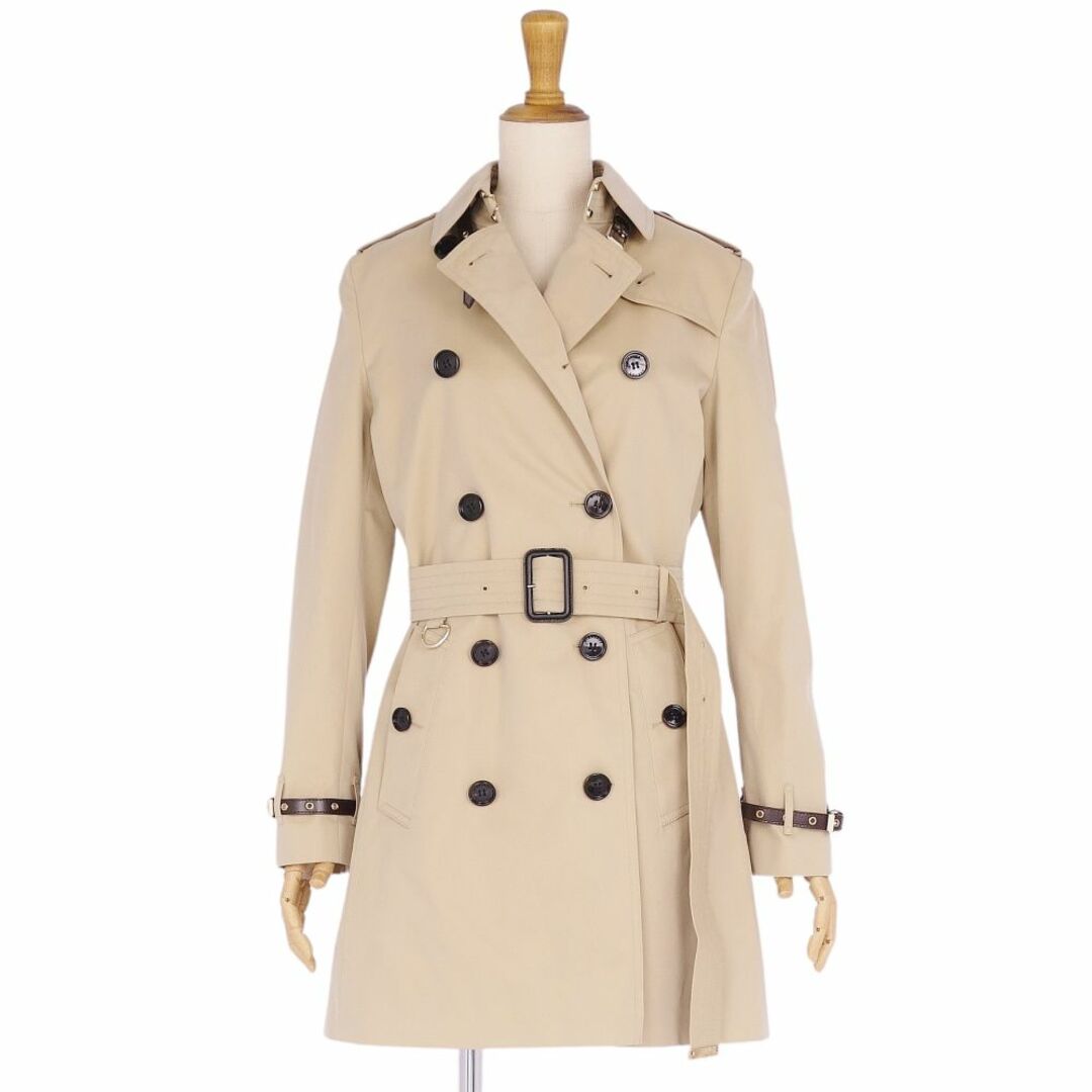 BURBERRY(バーバリー)の未使用 バーバリー ロンドン BURBERRY LONDON コート 2way トレンチコート レザーベルト コットン100％ アウター レディース ITA38 UK6 USA4(M相当) ベージュ レディースのジャケット/アウター(トレンチコート)の商品写真