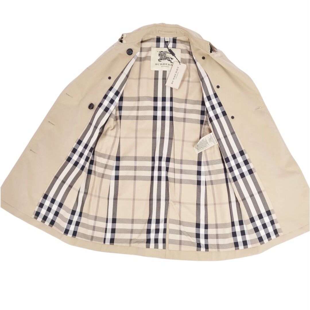 未使用 バーバリー ロンドン BURBERRY LONDON コート 2way トレンチコート レザーベルト コットン100％ アウター レディース  ITA38 UK6 USA4(M相当) ベージュ