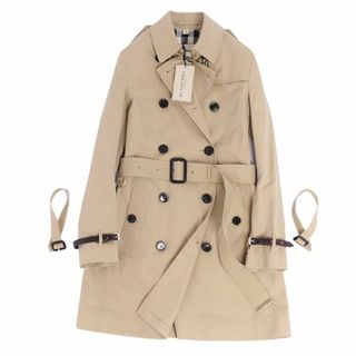 バーバリー(BURBERRY)の未使用 バーバリー ロンドン BURBERRY LONDON コート 2way トレンチコート レザーベルト コットン100％ アウター レディース ITA38 UK6 USA4(M相当) ベージュ(トレンチコート)