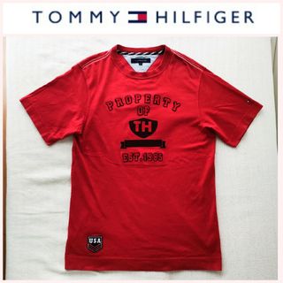 トミーヒルフィガー(TOMMY HILFIGER)の美品★TOMMY HILFIGERトミーヒルフィガー　ロゴ刺繍ワッペン高級ライン(ポロシャツ)