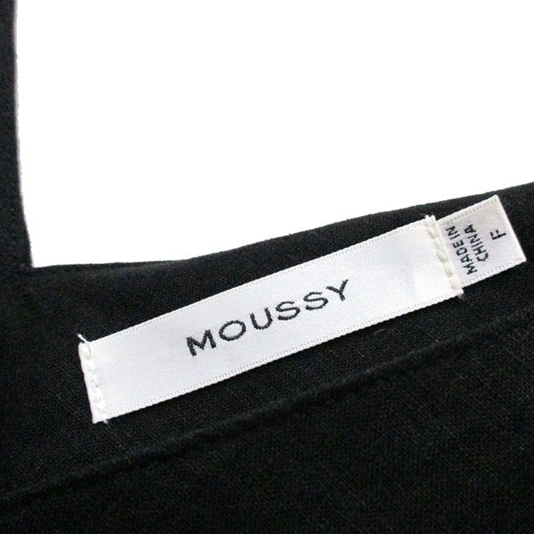 moussy(マウジー)のマウジー moussy カットソー Tシャツ 半袖 Vネック リネン F レディースのトップス(カットソー(半袖/袖なし))の商品写真