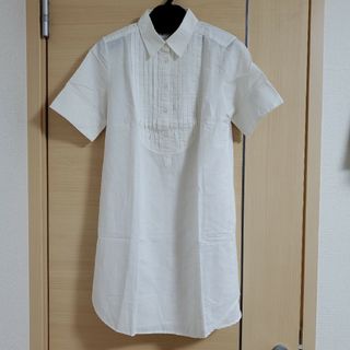 ユニクロ(UNIQLO)の【UNIQLO】ウォッシャブル麻調　シャツワンピ(ミニワンピース)