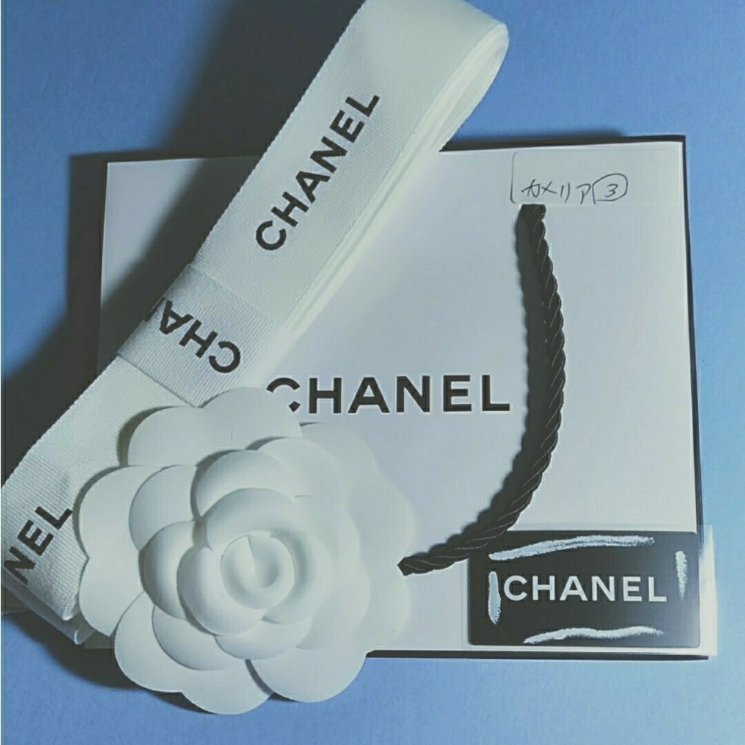 CHANEL(シャネル)の✾「カメリア③」CHANELカメリアリボンセット インテリア/住まい/日用品のオフィス用品(ラッピング/包装)の商品写真