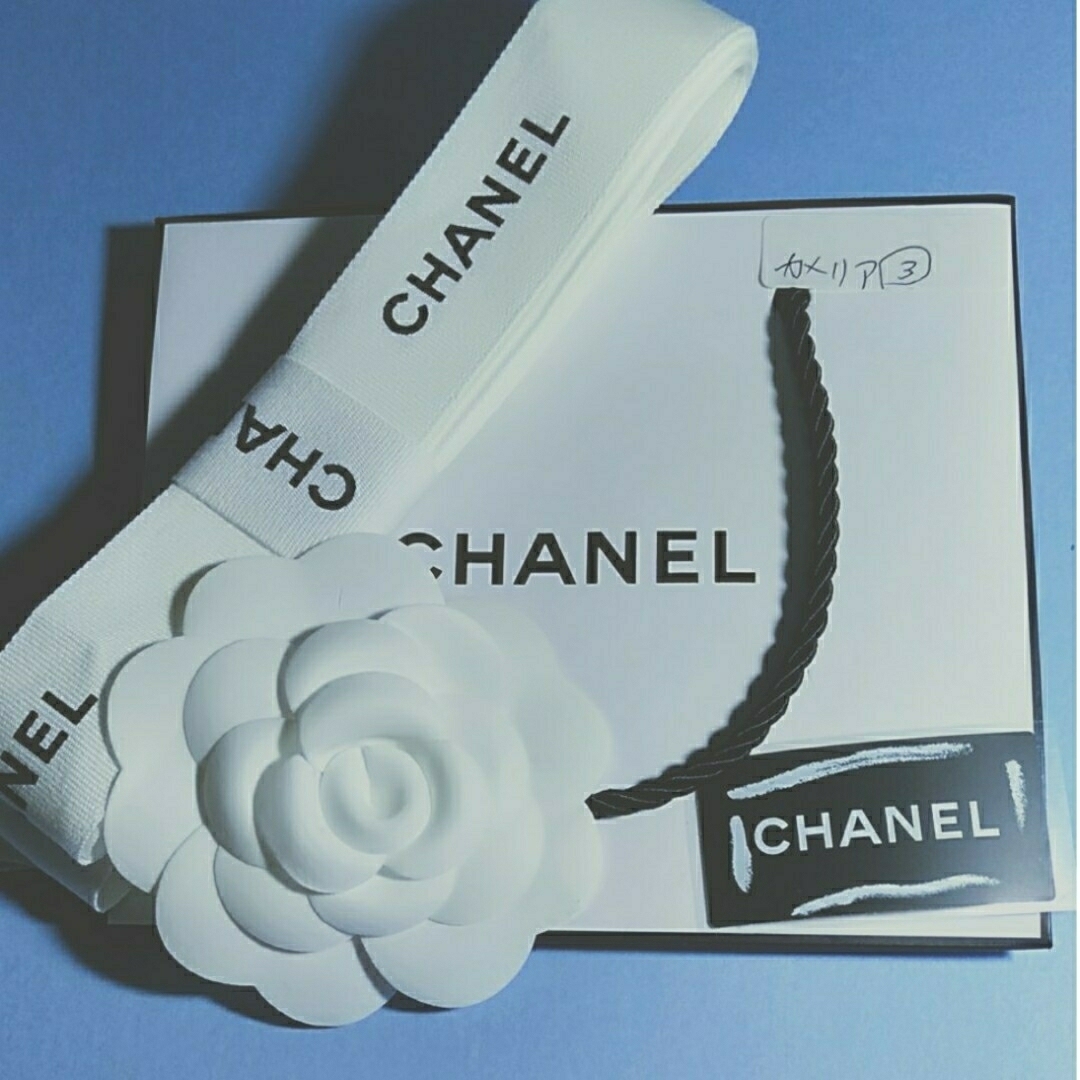 CHANEL(シャネル)の✾「カメリア③」CHANELカメリアリボンセット インテリア/住まい/日用品のオフィス用品(ラッピング/包装)の商品写真
