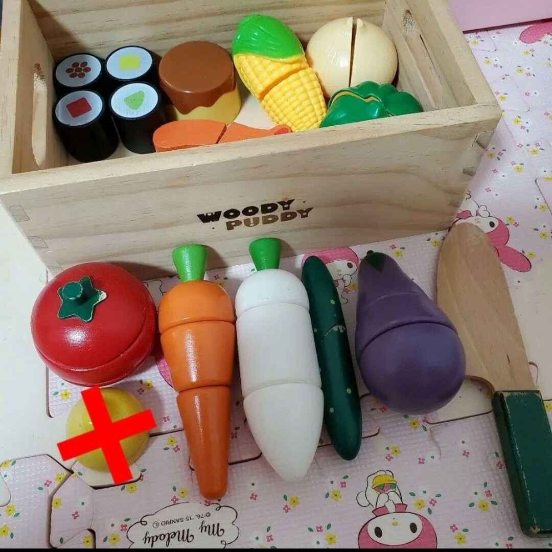 WOODY PUDDY - ウッディプッディ 木製おままごとセット WOODY PUDDYの
