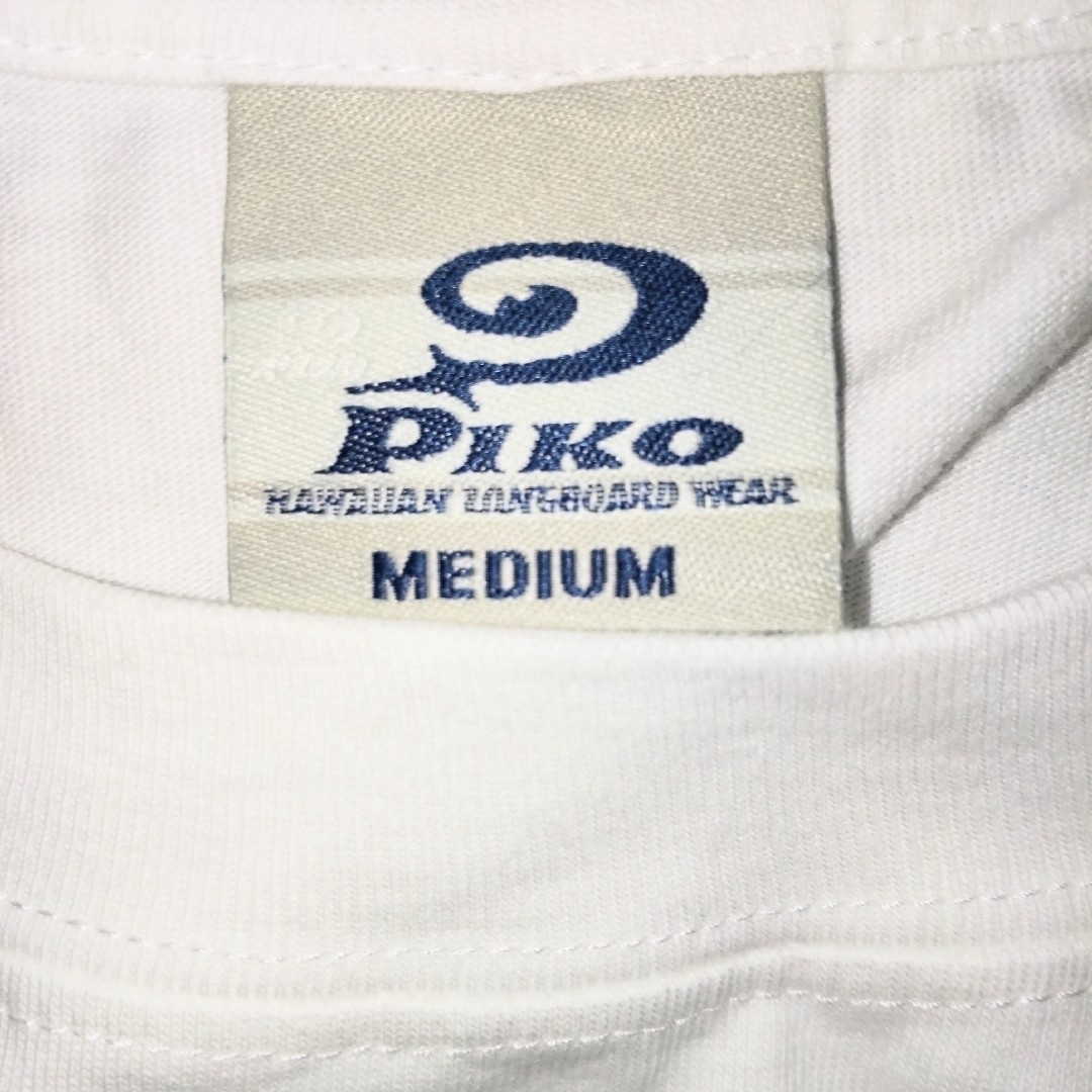 PIKO(ピコ)の☆美品 未使用 PIKO ホワイト ロン T  ラメバックプリント  あいみょん メンズのトップス(Tシャツ/カットソー(七分/長袖))の商品写真