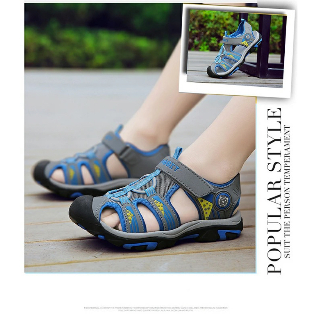 キッズサンダル　子供　男の子17cm キッズ/ベビー/マタニティのキッズ靴/シューズ(15cm~)(サンダル)の商品写真
