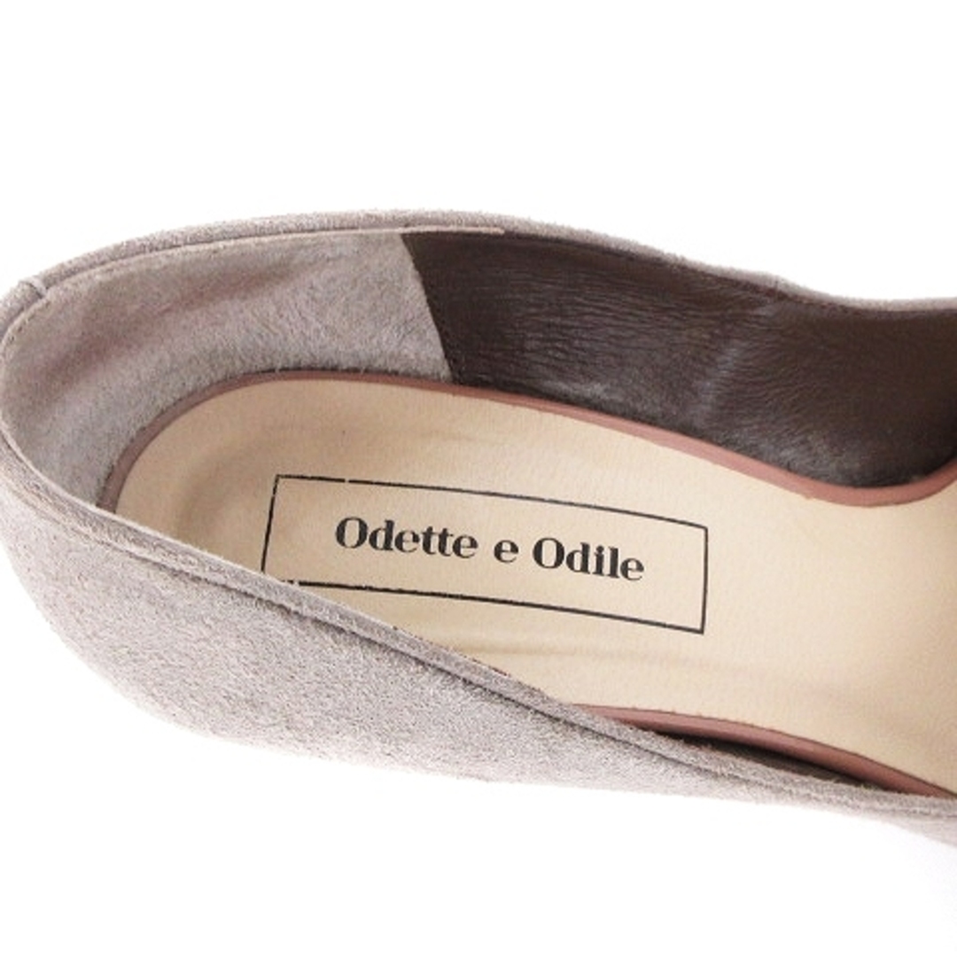 Odette e Odile(オデットエオディール)のオデットエオディール パンプス シューズ ハイヒール スエード グレー 21.5 レディースの靴/シューズ(ハイヒール/パンプス)の商品写真