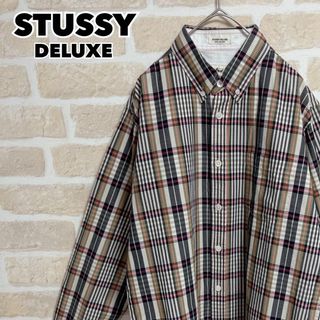 STUSSY - STUSSY DELUXE ステューシー デラックス チェックシャツ 長袖