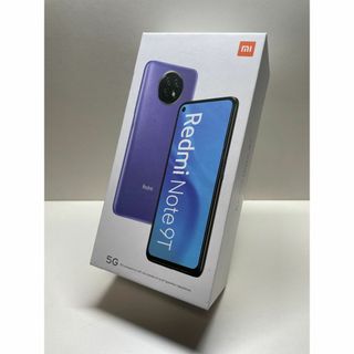 シャオミ(Xiaomi)の【未使用品】Redmi Note 9T（64GB）パープル ソフトバンク版②(スマートフォン本体)