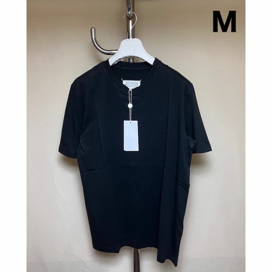 新品 M 22aw マルジェラ オーガニックコットン Tシャツ 黒 4278