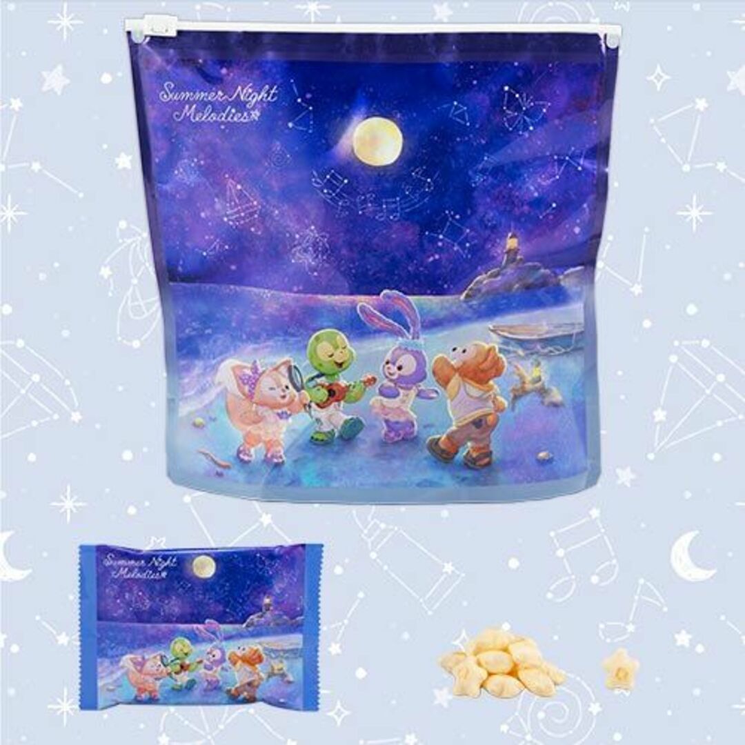 ダッフィー サマーナイトメロディ アソーテッド・クッキー&ポテトスナックの通販 by ステラのお部屋☆【単品値引き、在庫のお問い合わせ✖】|ダッフィーならラクマ サマーナイトメロディ アソーテッドクッキー&ポテトスナック