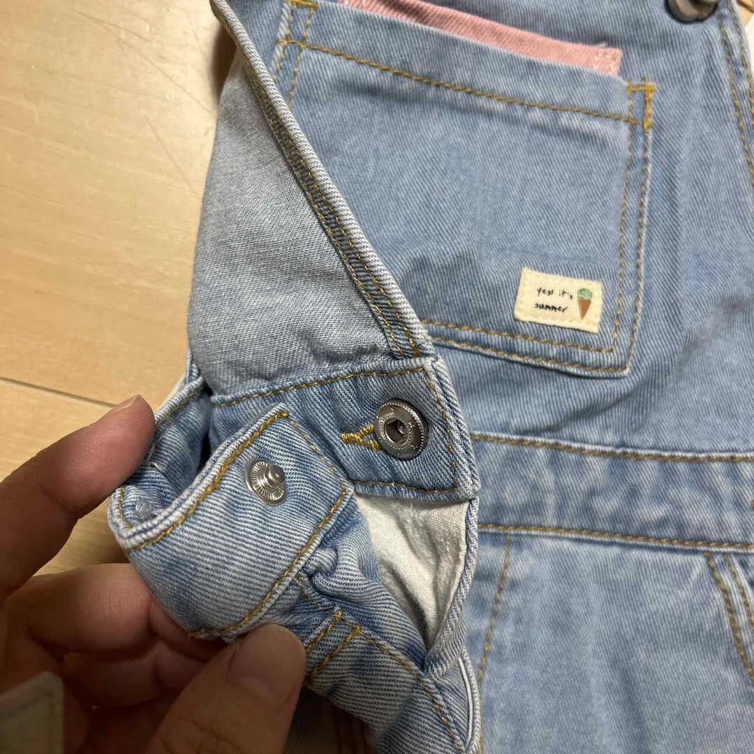 ZARA KIDS(ザラキッズ)の新品タグ付き☆ZARA baby デニム　サロペット　86 キッズ/ベビー/マタニティのベビー服(~85cm)(ワンピース)の商品写真