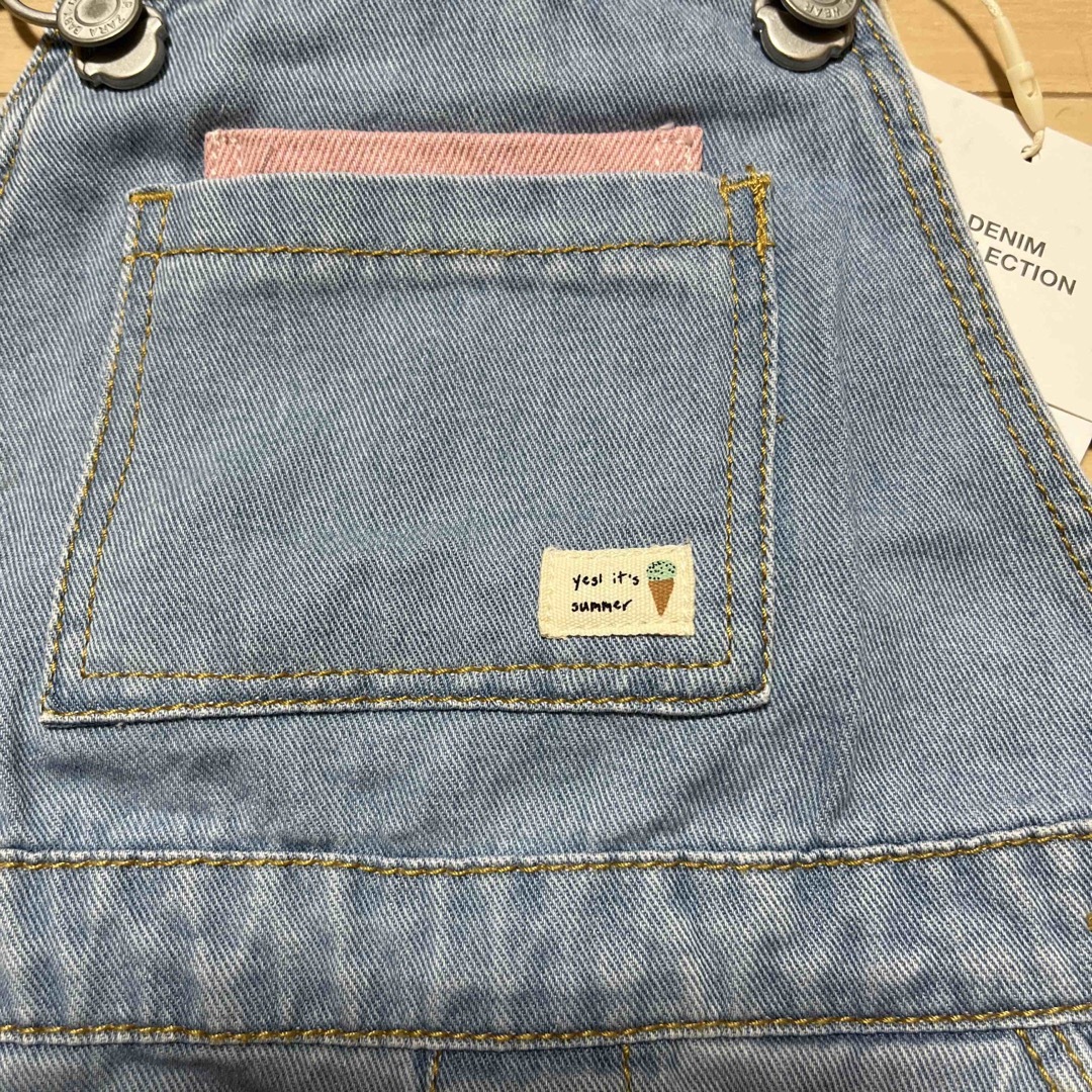 ZARA KIDS(ザラキッズ)の新品タグ付き☆ZARA baby デニム　サロペット　86 キッズ/ベビー/マタニティのベビー服(~85cm)(ワンピース)の商品写真