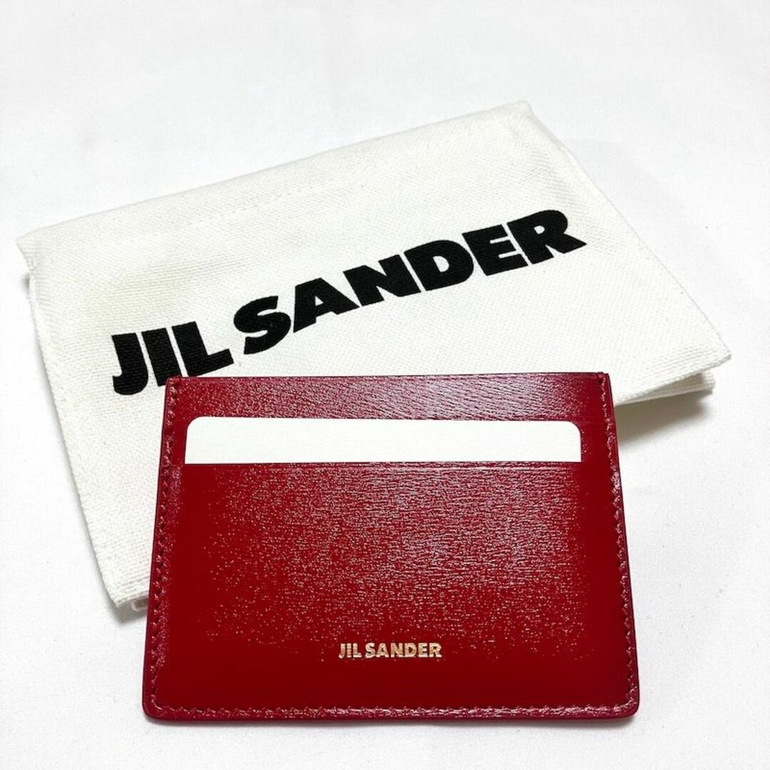 Jil Sander(ジルサンダー)の新品 22aw JIL SANDER レザーパスケース 赤 5063 レディースのファッション小物(財布)の商品写真