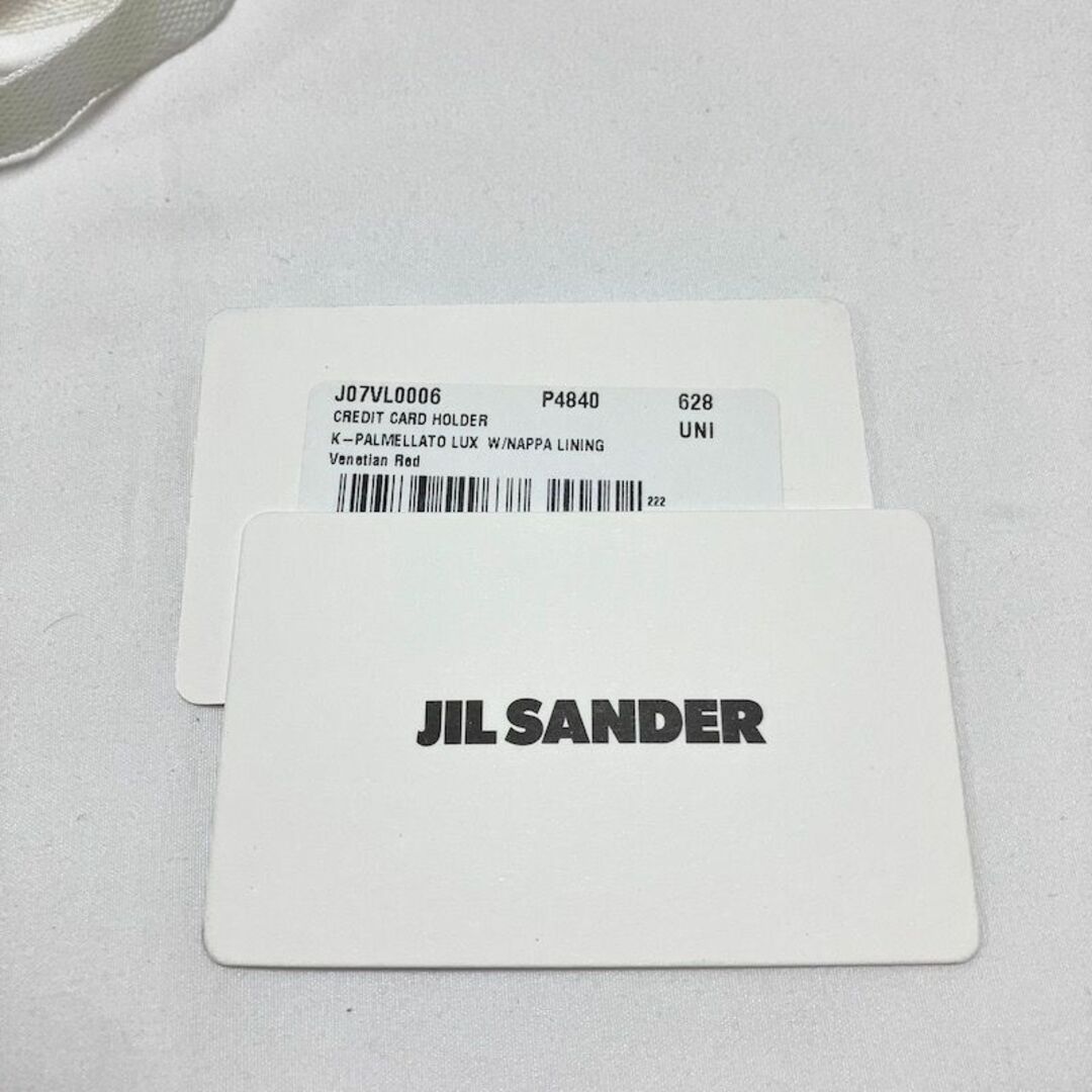 Jil Sander(ジルサンダー)の新品 22aw JIL SANDER レザーパスケース 赤 5063 レディースのファッション小物(財布)の商品写真