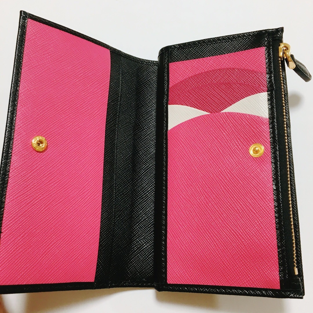PRADA - 美品 PRADA サフィアーノマルチカラー 財布 長財布 プラダの