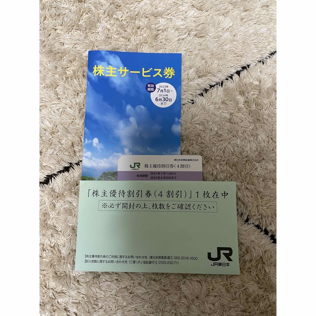 JR東日本　株主優待割引券（4割引）