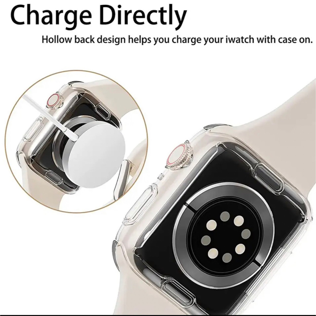 Apple Watch(アップルウォッチ)のAppleWatch ケース  カバー TPU ブルー 41mm スマホ/家電/カメラのスマホアクセサリー(モバイルケース/カバー)の商品写真